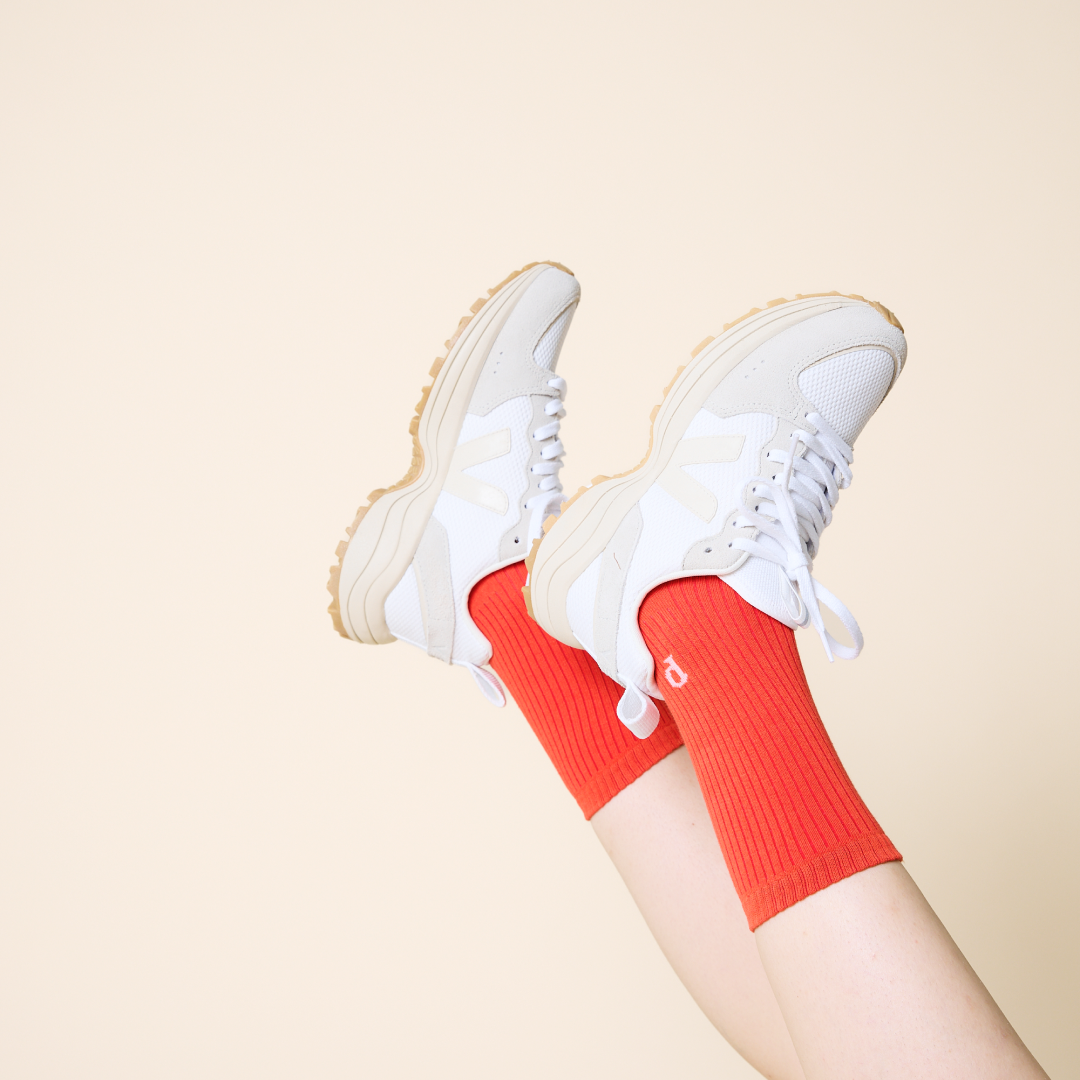Gemischtes Set: Socken aus Bio-Baumwolle in Bunt & Off-White