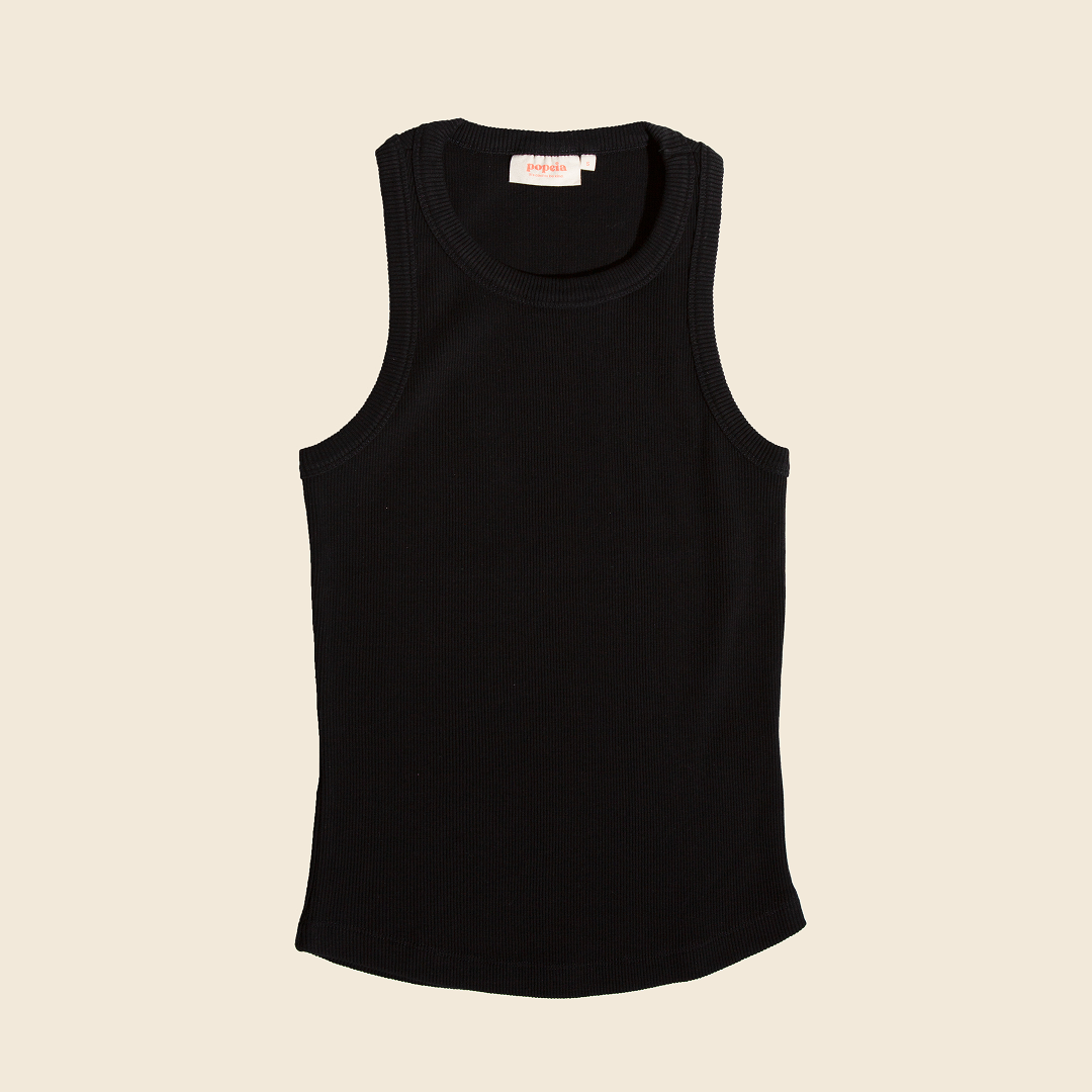 The 24/7 Top aus Bio-Baumwolle in Schwarz