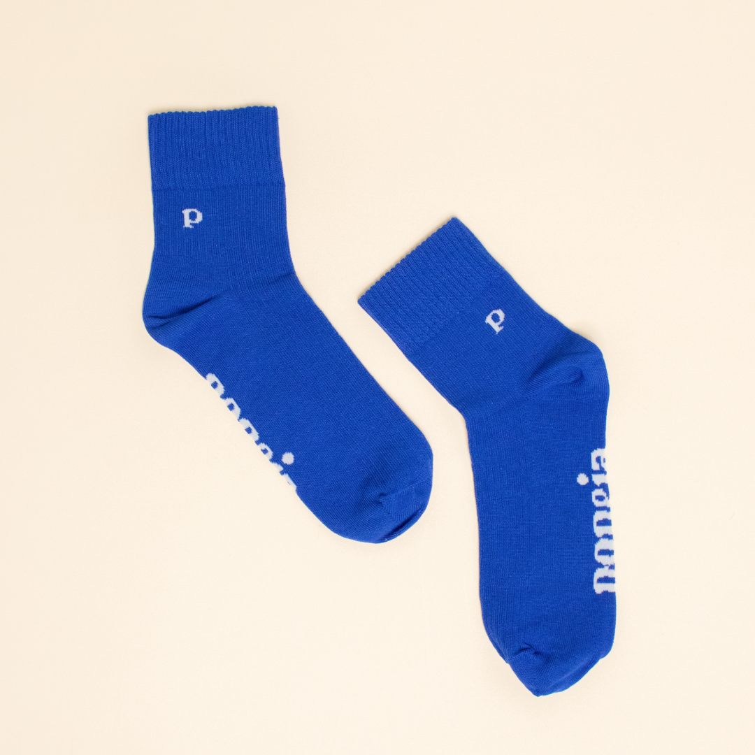 The Casual - Ankle Socken aus Bio-Baumwolle in Königsblau