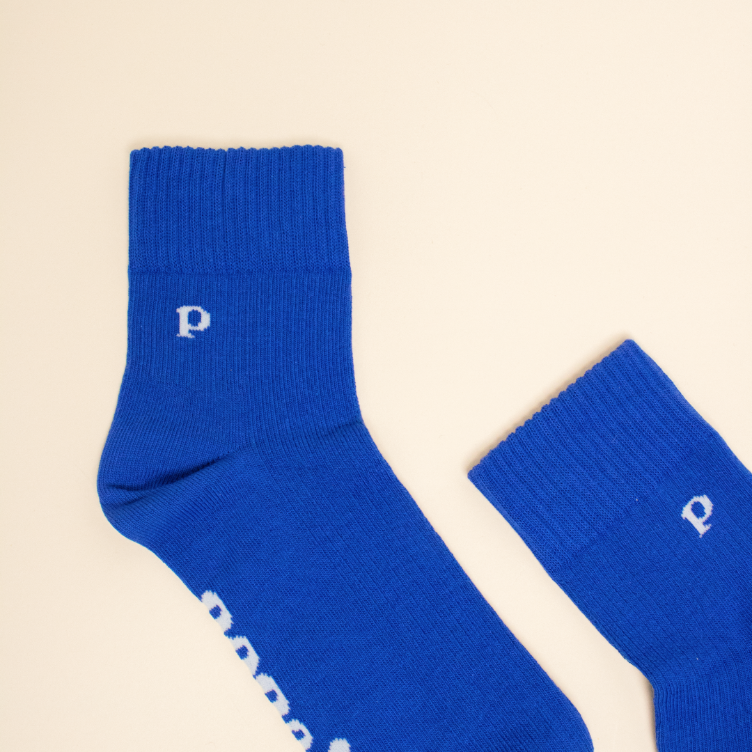 The Casual - Ankle Socken aus Bio-Baumwolle in Königsblau