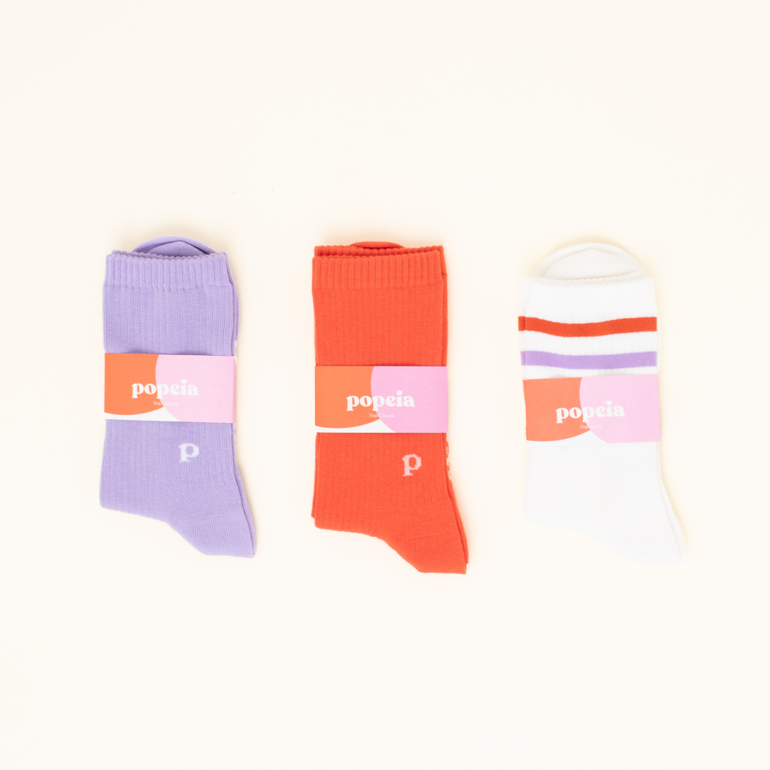 Gemischtes Set: Socken aus Bio-Baumwolle