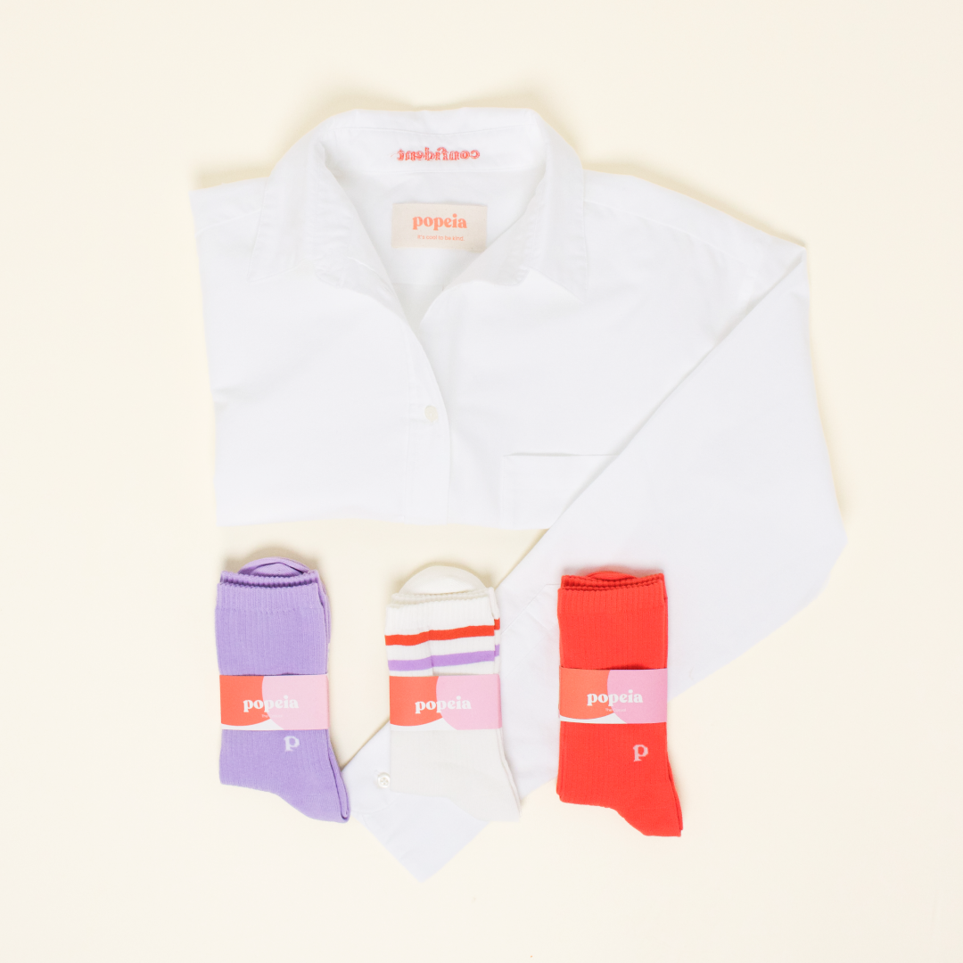 Hemdbluse Set in Weiß