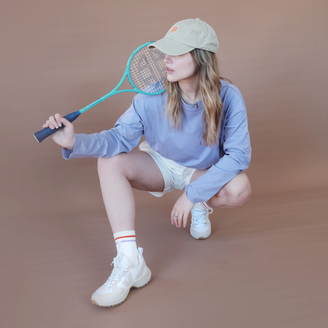 The Sporty Set: Socken aus Bio-Baumwolle in Off-White