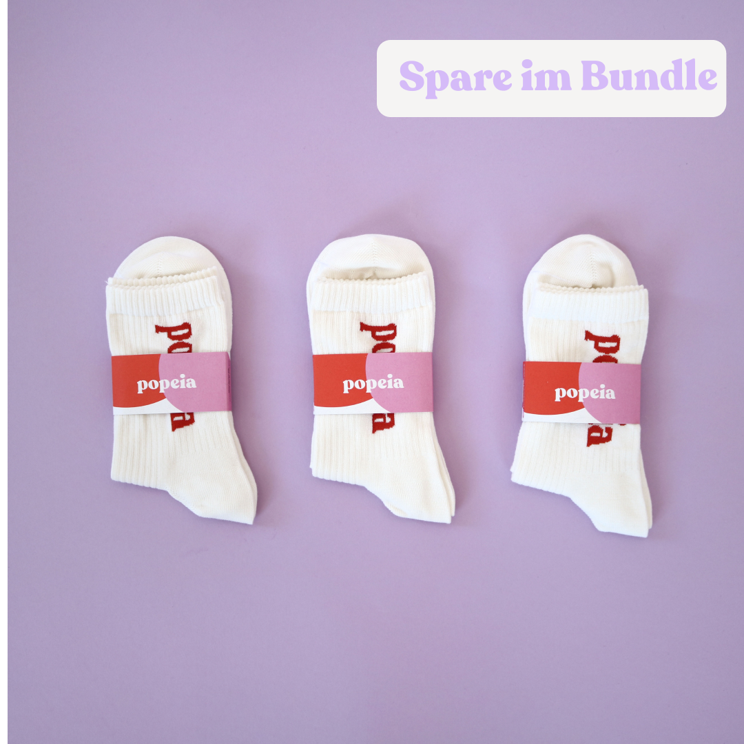 The Bold - Socken aus Bio-Baumwolle in Off-White