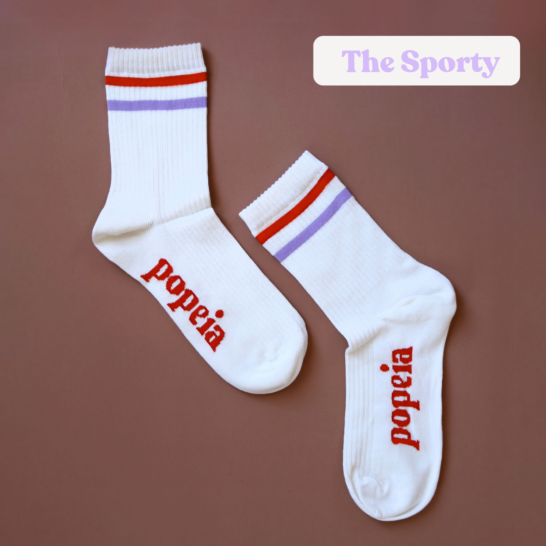Gemischtes Set: Socken aus Bio-Baumwolle in Off-White