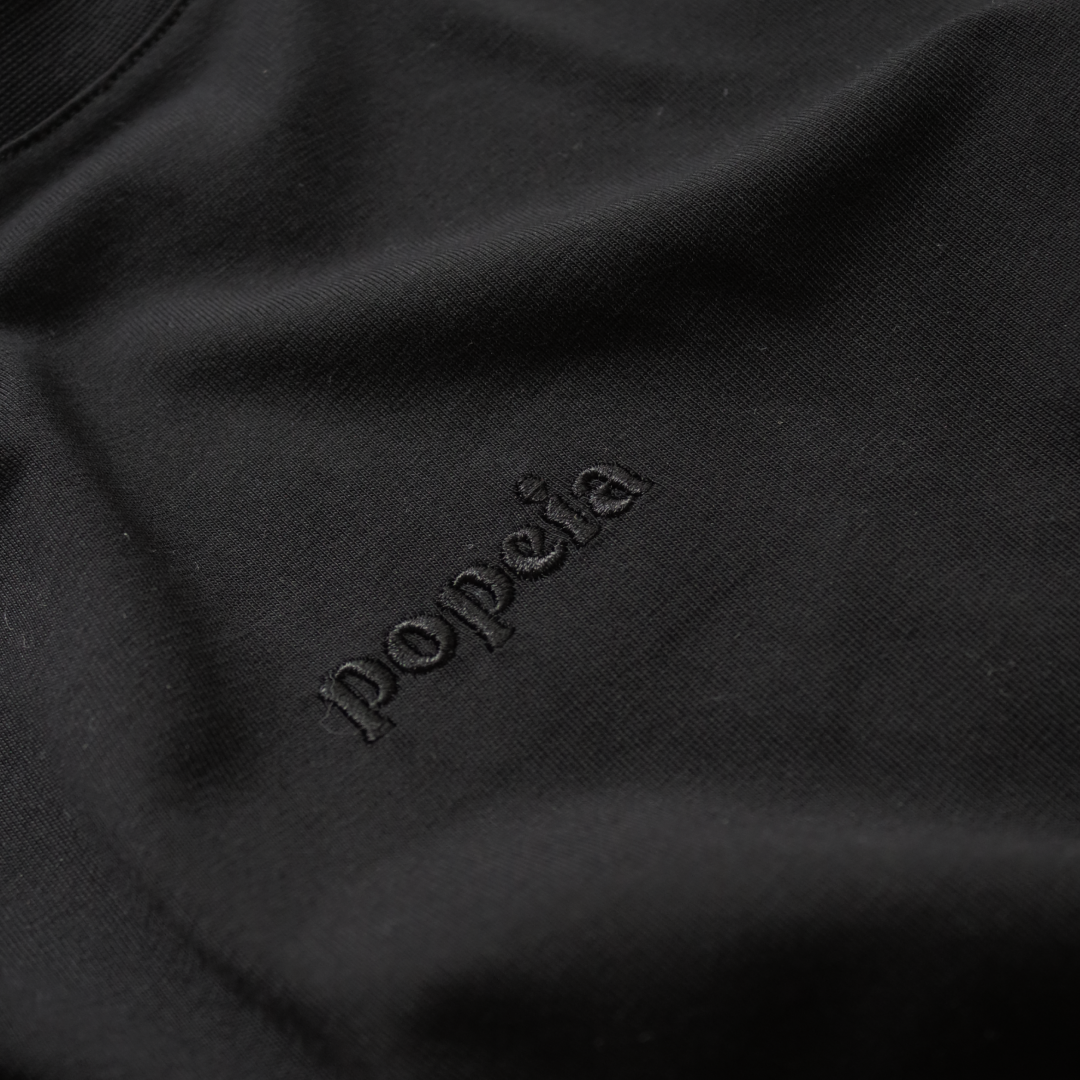 Langarmshirt aus Bio-Baumwolle in Schwarz