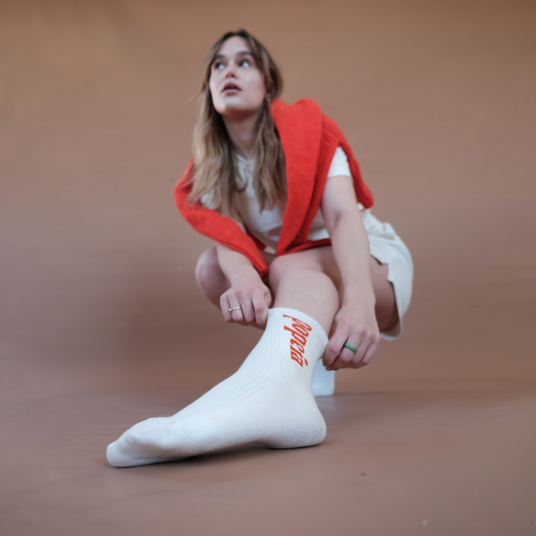 The Bold - Socken aus Bio-Baumwolle in Off-White
